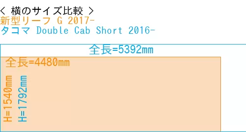 #新型リーフ G 2017- + タコマ Double Cab Short 2016-